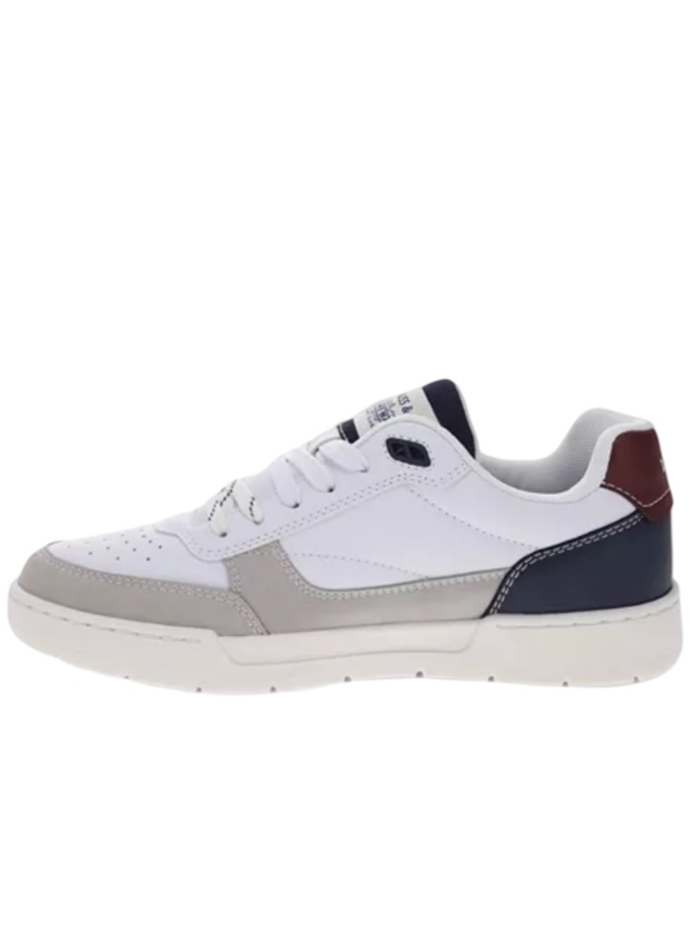 Levi's Men's White Gray Low-Top Sneakers Lace-Up Size 12 NET - Picture 2 of 10